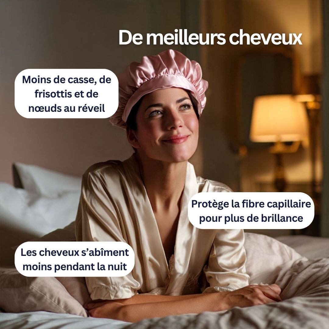 Bonnets de nuit en soie